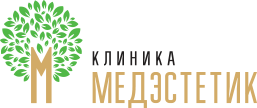Логотип клиники «Медэстетик»